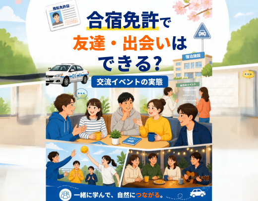 合宿免許で友達・出会いはできる？交流イベントの実態
