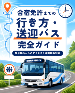 合宿免許までの行き方・送迎バス完全ガイド