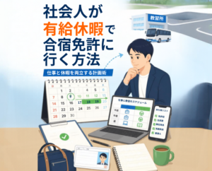 社会人が有給休暇で合宿免許に行く方法