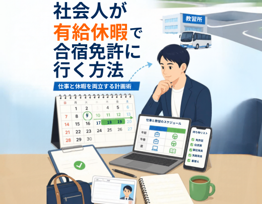 社会人が有給休暇で合宿免許に行く方法