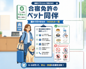 合宿免許のペット同伴・連れて行けるものNGなもの一覧