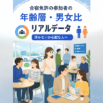 合宿免許の参加者の年齢層・男女比のリアルデータ｜浮かないか心配な人へ