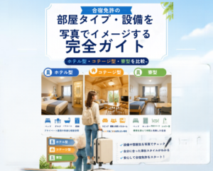 合宿免許の部屋タイプ・設備を写真でイメージする完全ガイド｜ホテル型・コテージ型・寮型を比較
